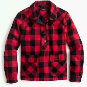 Jcrew buffalo check shirt jacket